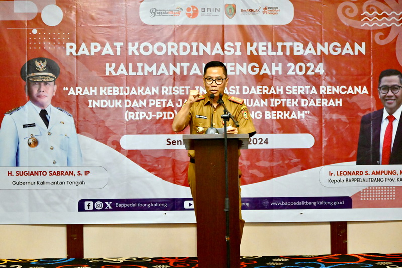 Bappedalitbang Prov. Kalteng Gelar Rapat Koordinasi Penelitian dan Pengembangan (Rakor Litbang) Se-Kalimantan Tengah Tahun 2024